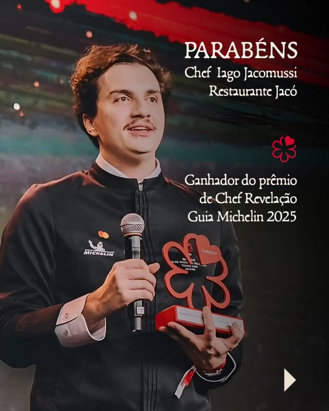 Muito felizes com o reconhecimento do trabalho do Iago Jacomussi, do restaurante Jacó.
Muito talento, trabalho e valorização dos produtos e produtores. Orgulho do azeite Sabiá ser servido no restaurante desde o primeiro dia.
@jaco__sp @ijacomussi